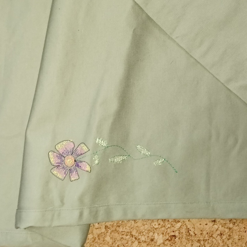 Teddy Fresh Relaxed Fit Embroidered Khaki Pants Size 32 NWT - Picture 6 of 11